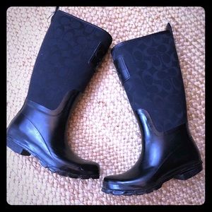 Coach rain boots